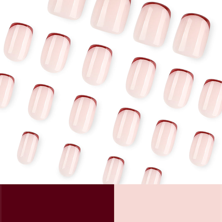 Elegante und stilvolle Nagelkunst mit schmalen farbigen Akzenten Karnz
