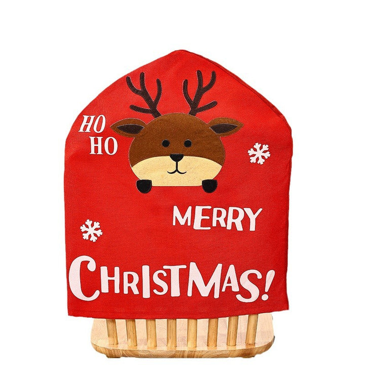 Festliche Stuhlüberzieher mit Weihnachtsmotiv Karnz