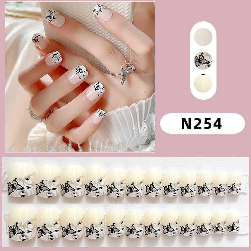 Butterfly Design Press-On Nail Set