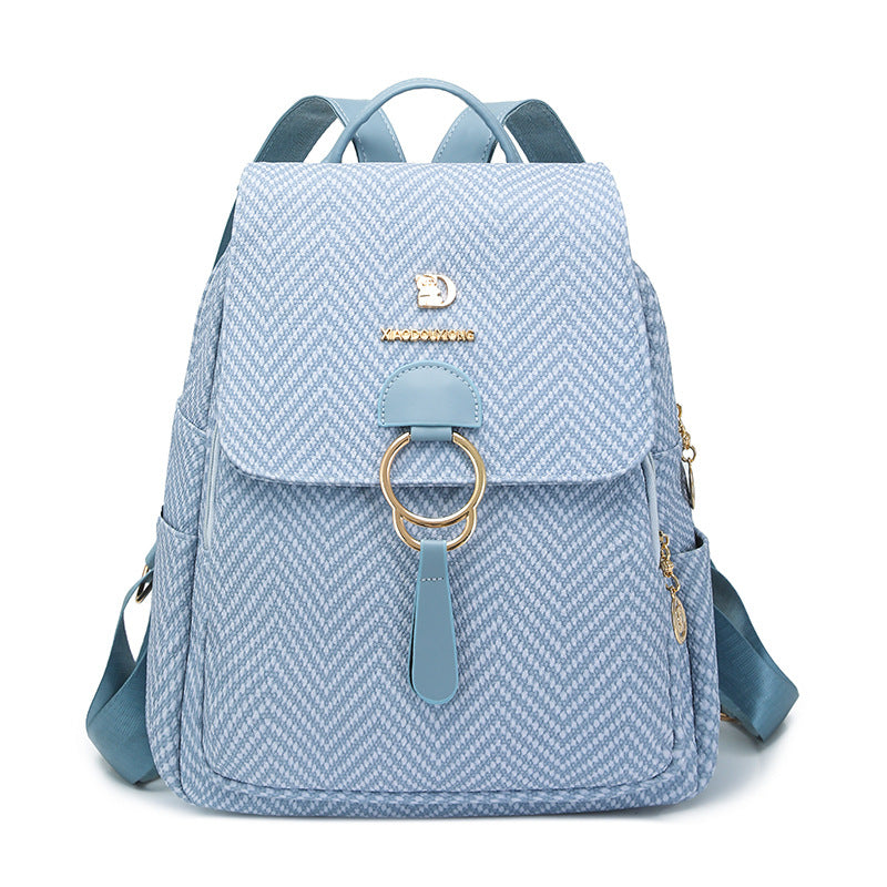 Multi-Kompartiment Fischgrät Fashion Rucksack Karnz