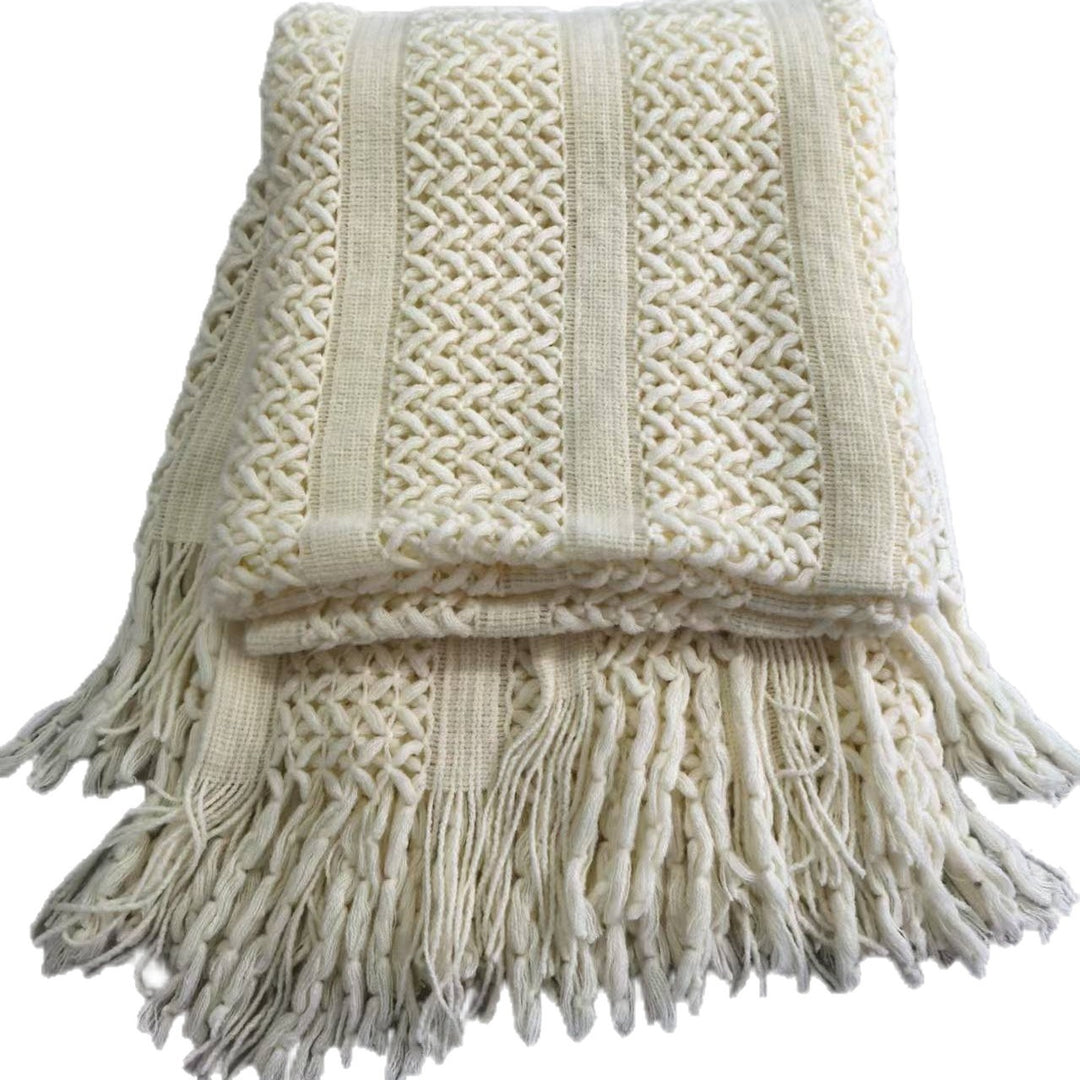 Strukturierte Strickdecke Karnz