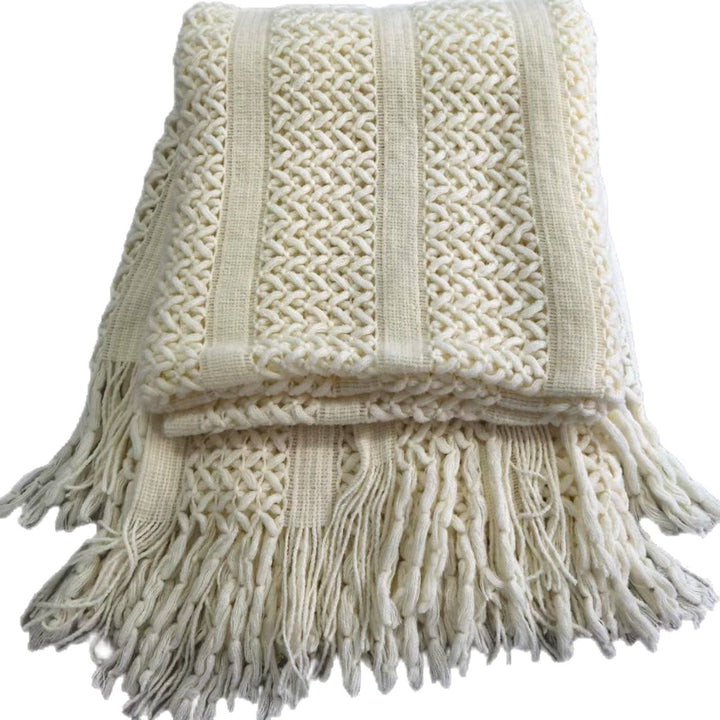 Strukturierte Strickdecke Karnz