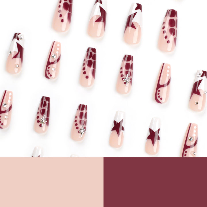 Dekoratives Press-On Nagelset Karnz