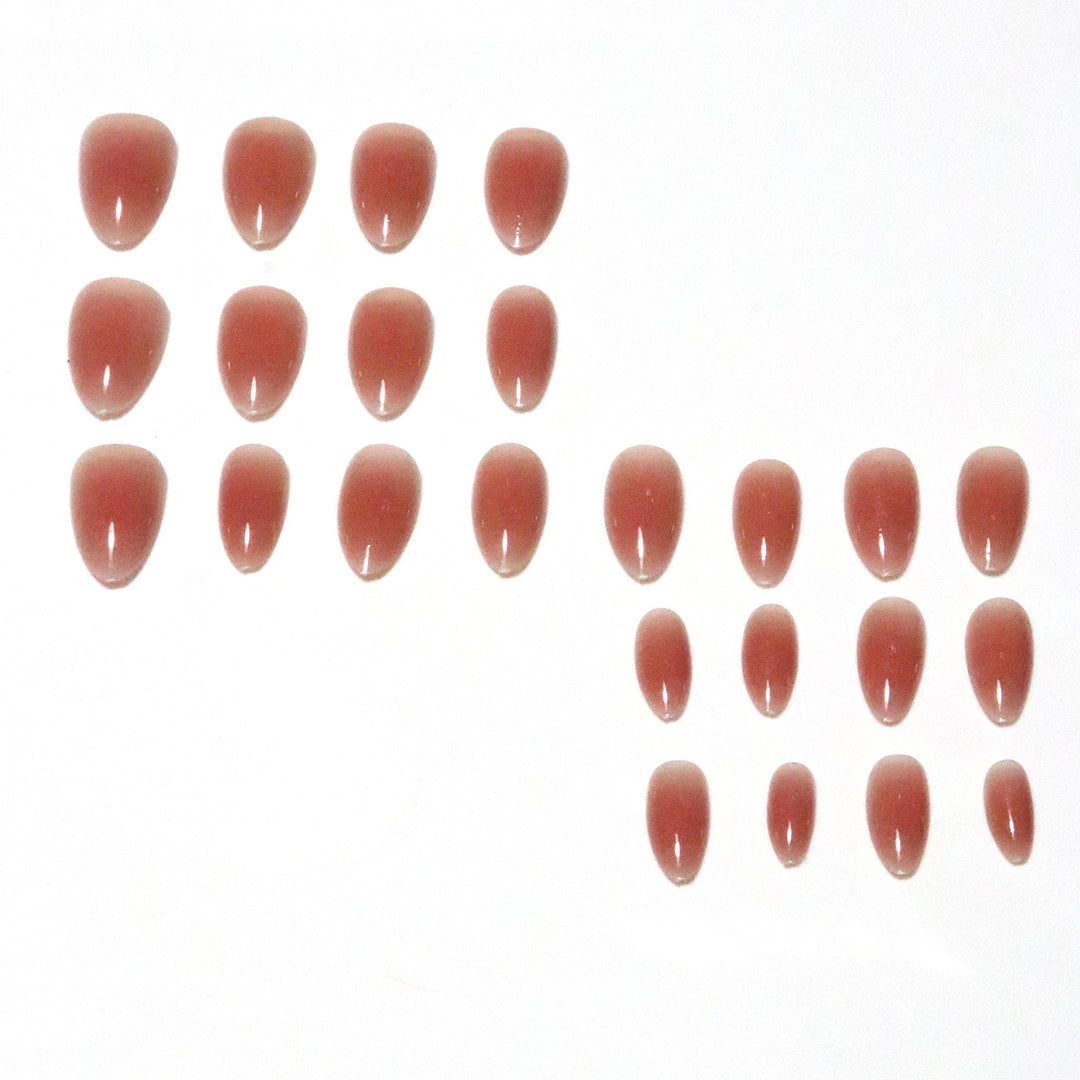 Glänzende Ombre Mandel-förmige Nagelspitzen Karnz