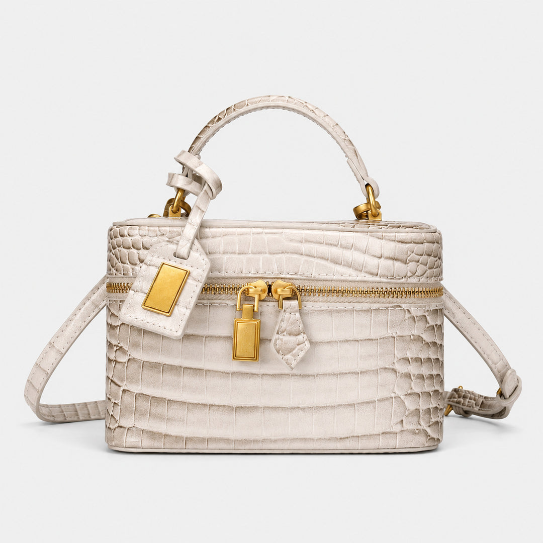 Gepolsterte Leder Handtasche