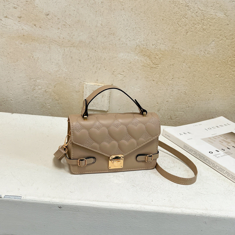 Herz-Quilted Handtasche
