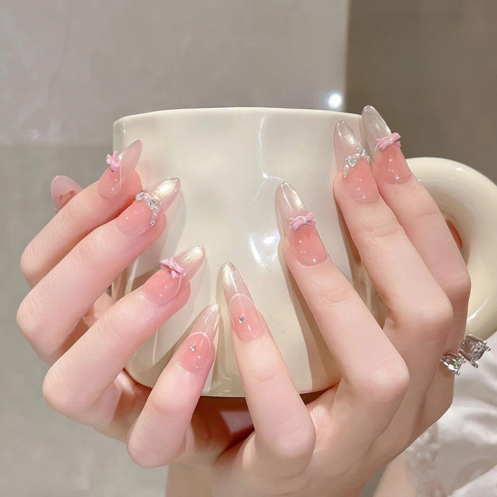 Glänzendes Ombré Press-On Nagelset