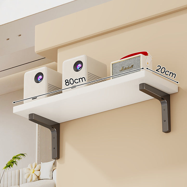 Wandmontierte schwebende Aufbewahrungse shelf mit Marmor-Effekt und Schwerlaststahlhaltern
