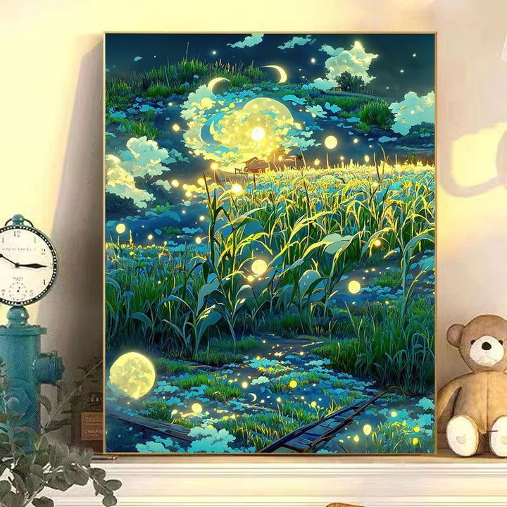 Fesselnde Mondlicht Landschaft Leinwand Kunst Karnz