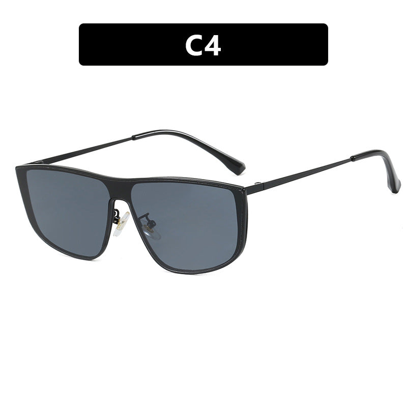 Damen elegante quadratische Sonnenbrille mit luxuriösem Metallrahmen Karnz