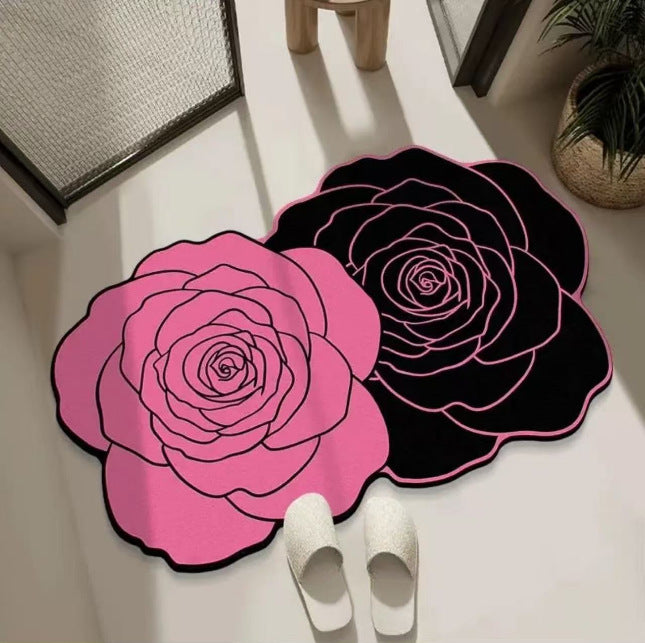Blumenförmige Badezimmermatte