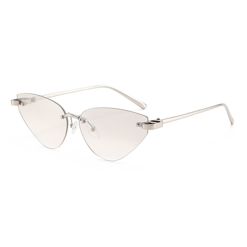 Damen elegante Cat-Eye Sonnenbrille mit ultraleichtem Metallrahmen Karnz