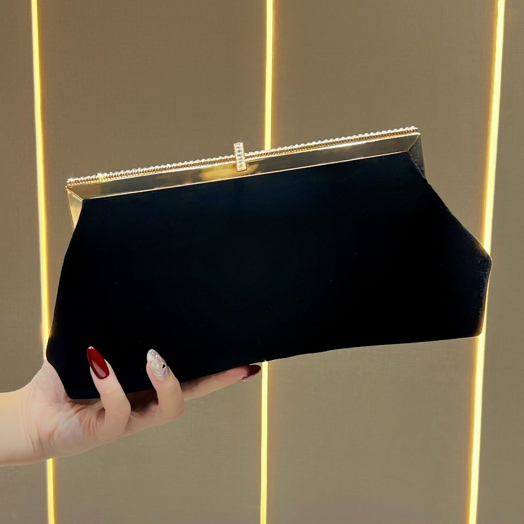 Elegante Samt-Clutch
