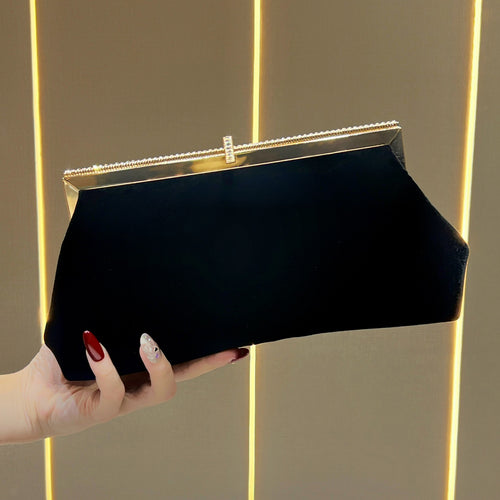 Elegante Samt-Clutch