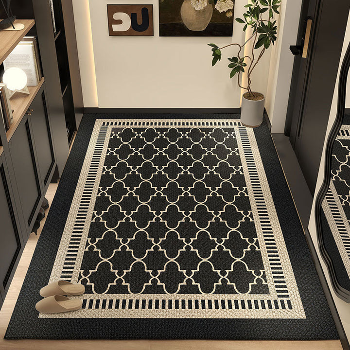 Moderner geometrischer Muster-Bereichsteppich