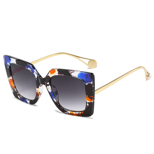 Oversized Geometrische Mode Sonnenbrille Karnz