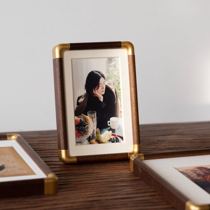 Premium Eleganter Holz-Fotorahmen