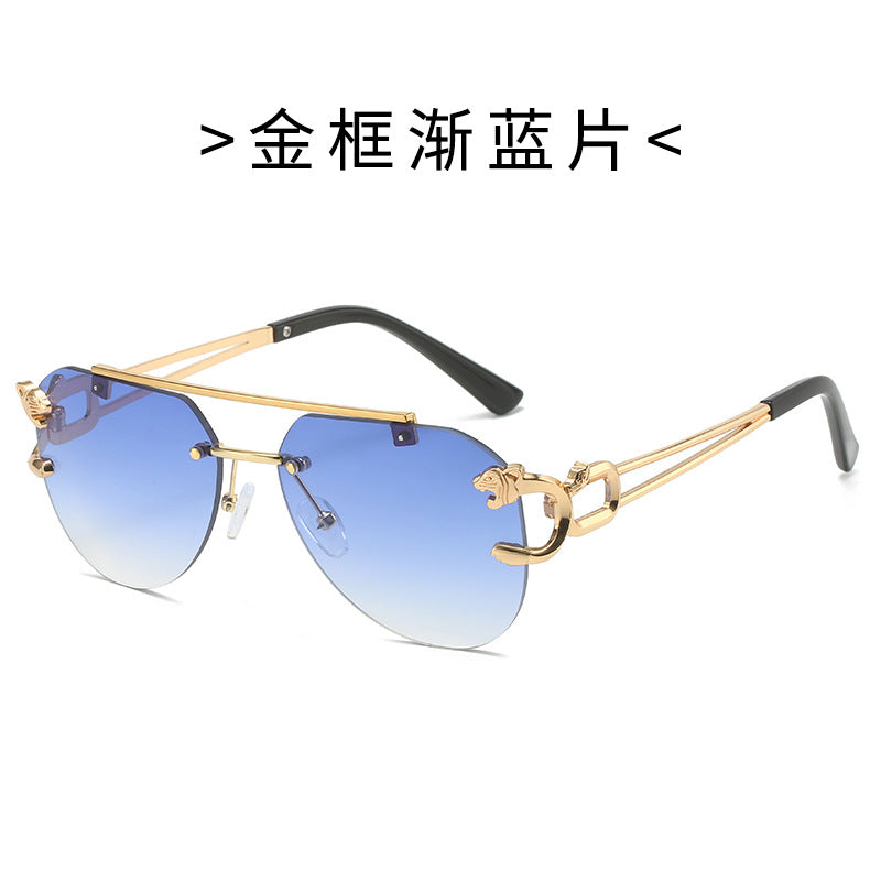 Damen Designer-Sonnenbrille mit elegantem Metallrahmen und polarisierenden Gläsern Karnz