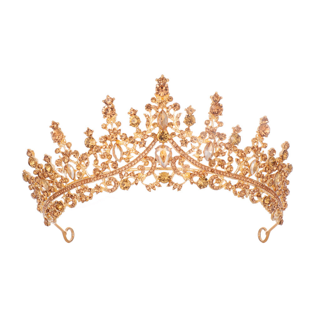 Damen Strass Tiara mit funkelnden Edelsteinen Karnz
