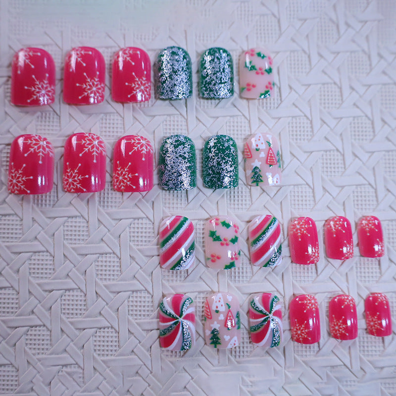 Festliche Feiertags-Themen-Nail Art Karnz