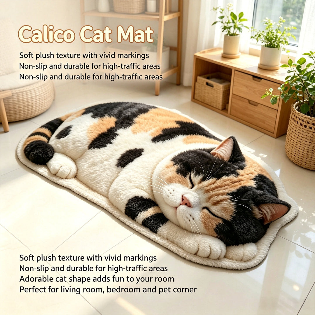 Plüsch Katze Thema Teppich