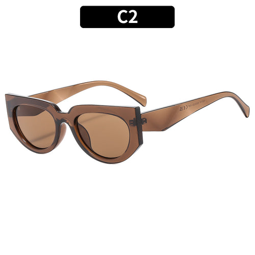Skulpturale Katzenaugen-Sonnenbrille