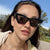Damen Cat-Eye Sonnenbrille mit trendigem Animal-Print Karnz