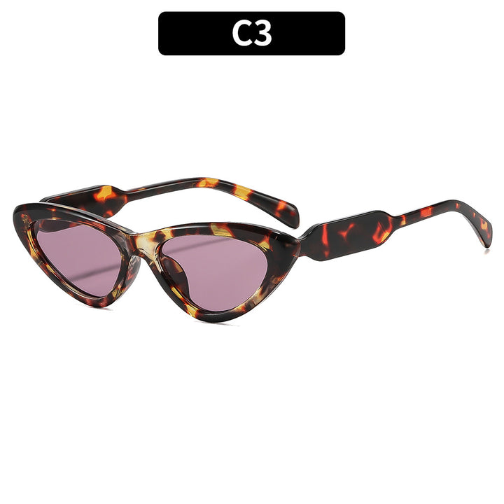 Cat-Eye-Sonnenbrille mit einzigartigem Schildpatt-Rahmen