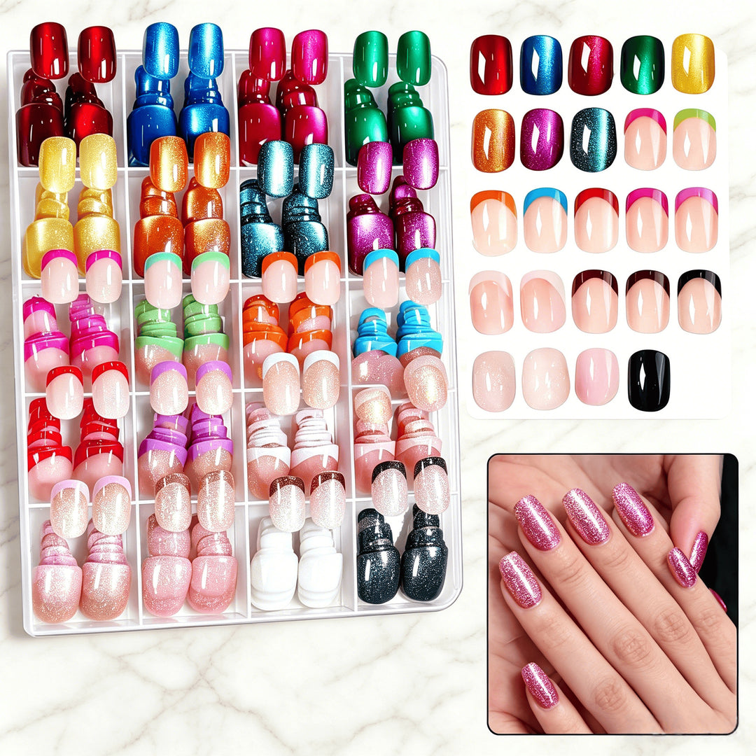 Multi-Style Press-On Nail Art Set Karnz
