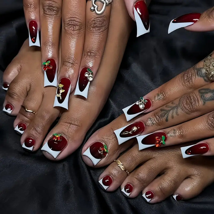 Florale Kunst Nagelset Karnz