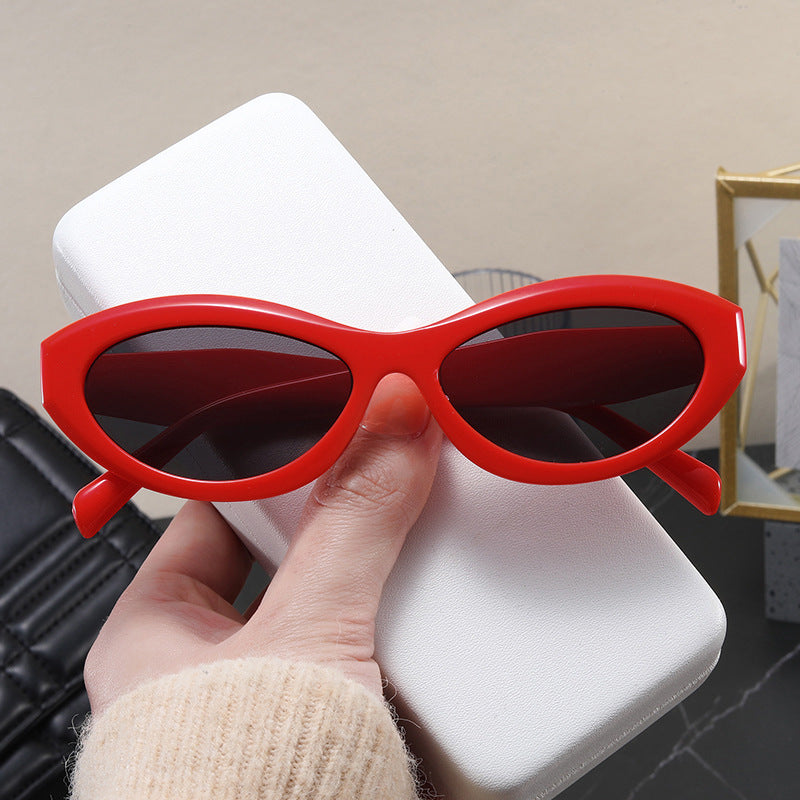 Damen modische Cat-Eye Sonnenbrille mit UV-Schutz Karnz