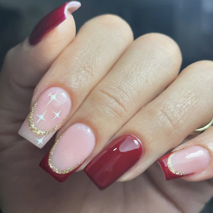 Elegante 3D Gem Akzenten Nagelkunst Verlängerungen Karnz