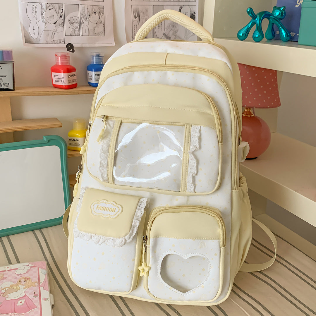 Stylische Sternen-Print Freizeit-Rucksack Karnz