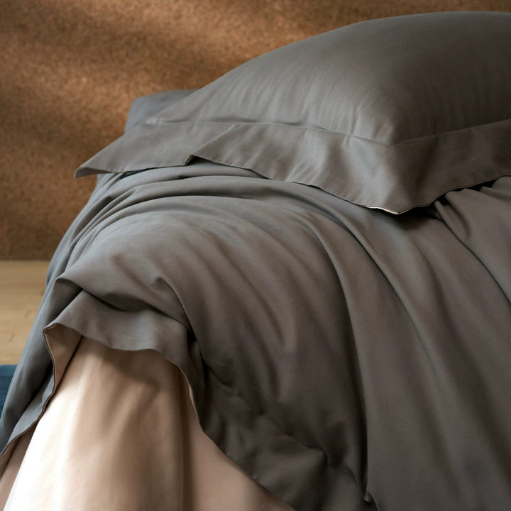 Luxuriös Wendbare Baumwollsatin Bettbezug Set