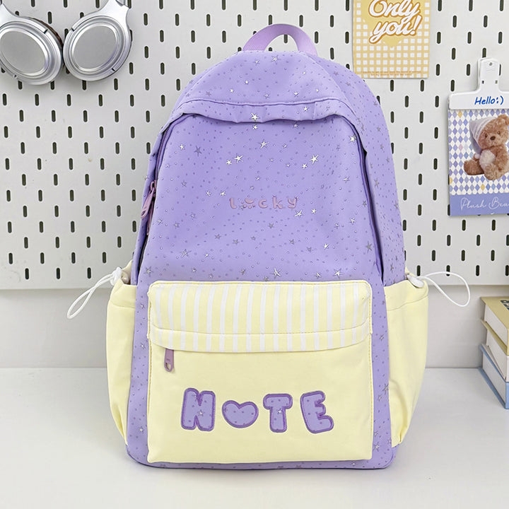 Verspielter Sternen-Print Rucksack