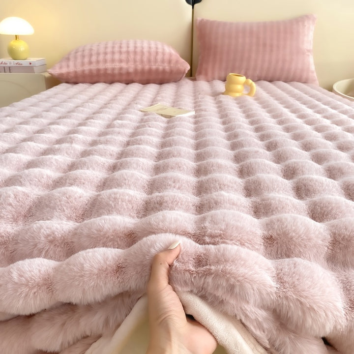 Ultra-weiches plüschtexturiertes Decke