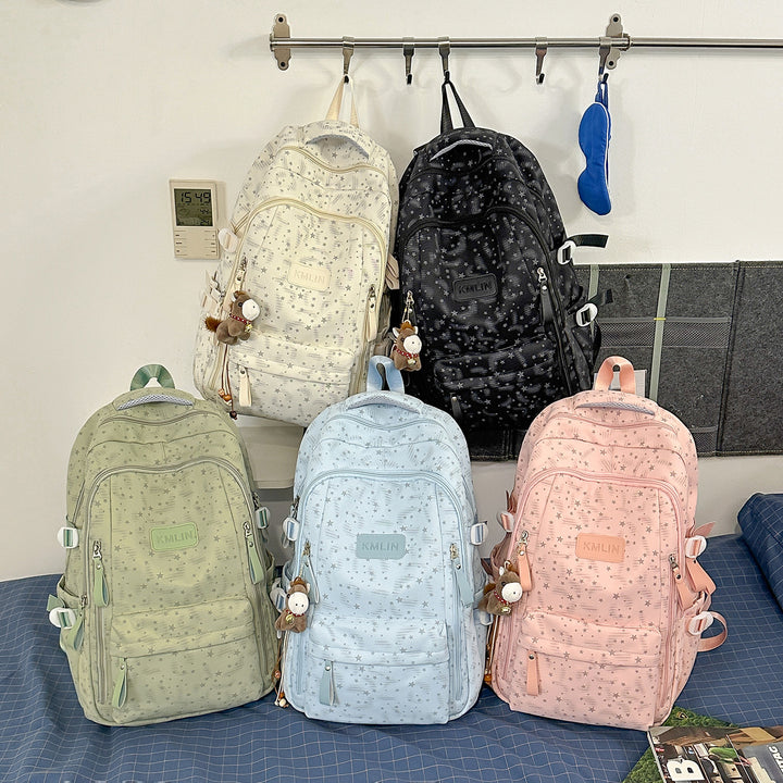 Stylische Multi-Taschen Stern-beschmückte Rucksack Karnz