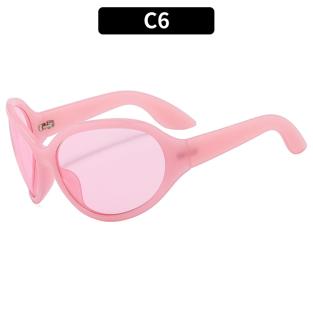 Aerodynamische Übergroße Sportsonnenbrille
