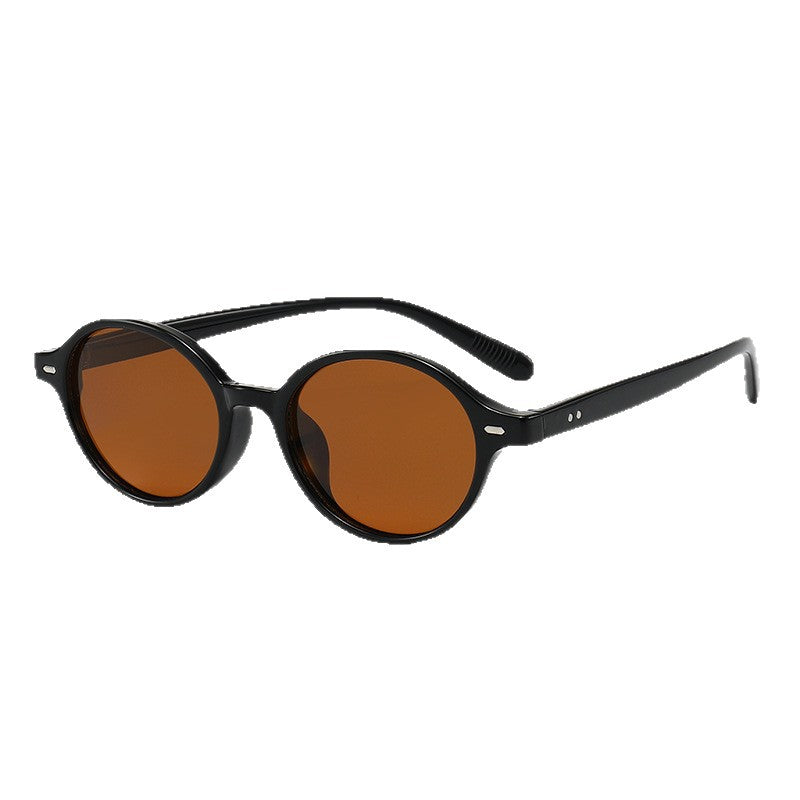 Damen modische Sonnenbrille im klassischen runden Design Karnz