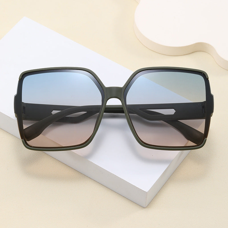 Damen Oversized Sonnenbrille mit markantem eckigem Design Karnz