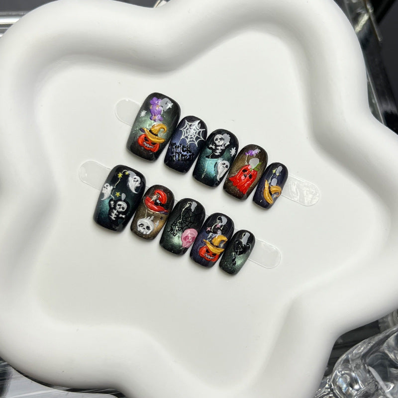 Halloween-Themen Press-On-Nagel-Set