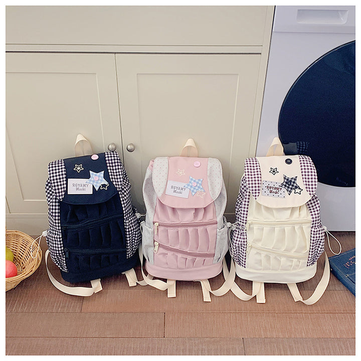 Verspielter Grafikdruck Rucksack Karnz
