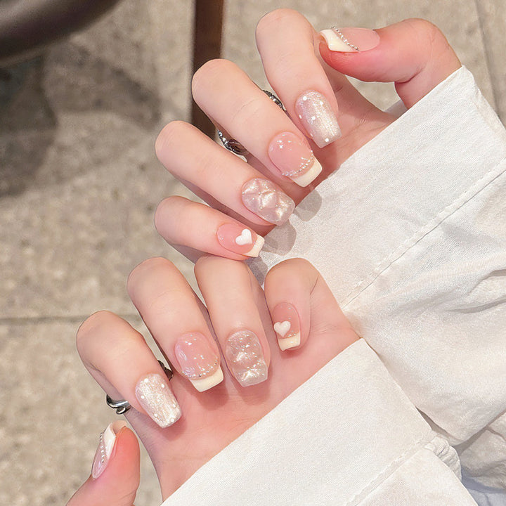 Dekorative Glitzernde Press-On Nail Tips Karnz