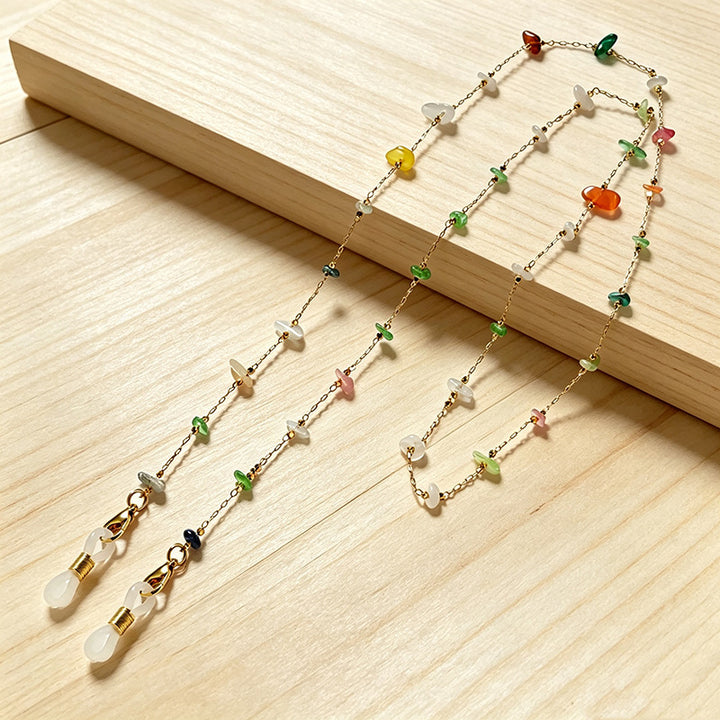 Multi-String Edelstein-Halskette Karnz