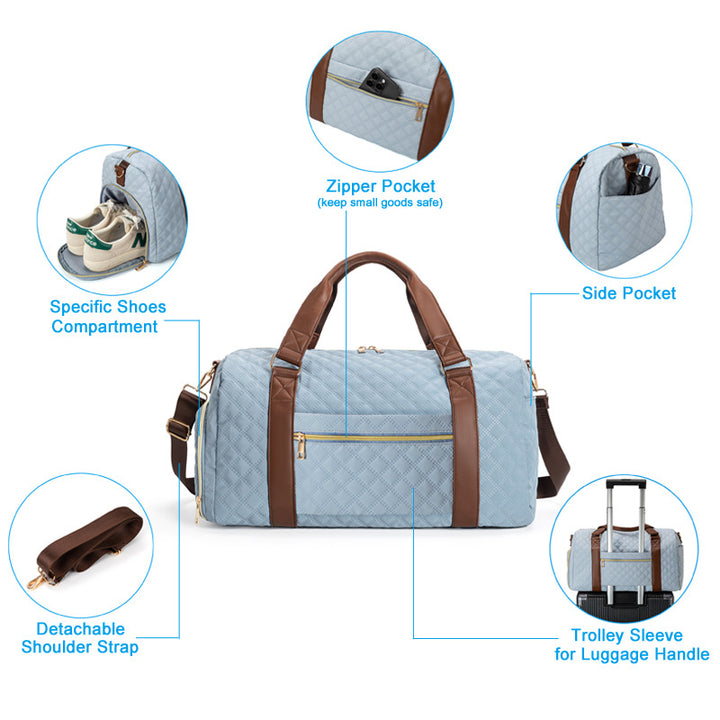 Quilted Weekender Bag Karnz