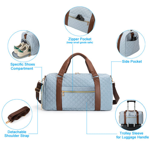 Quilted Weekender Bag Karnz