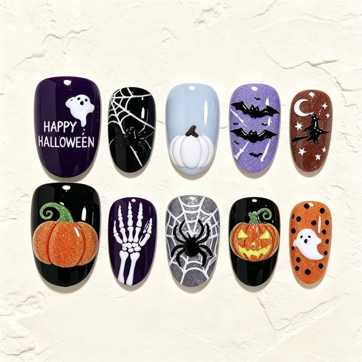 Halloween-Themen Nagelkunst Set Karnz