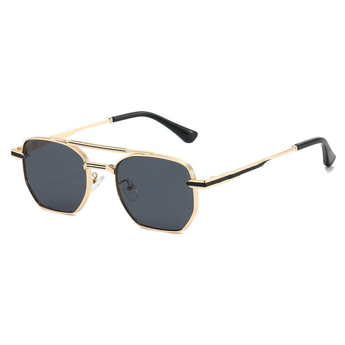 Damen stylische Sonnenbrille mit luxuriösem geometrischem Rahmen und UV-Schutz Karnz