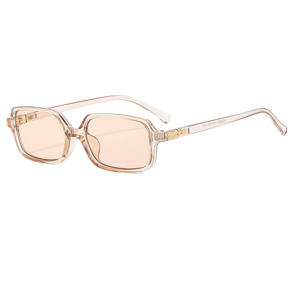 Damen modische Sonnenbrille mit elegantem Kunststoffrahmen und ausgefallenem Design Karnz