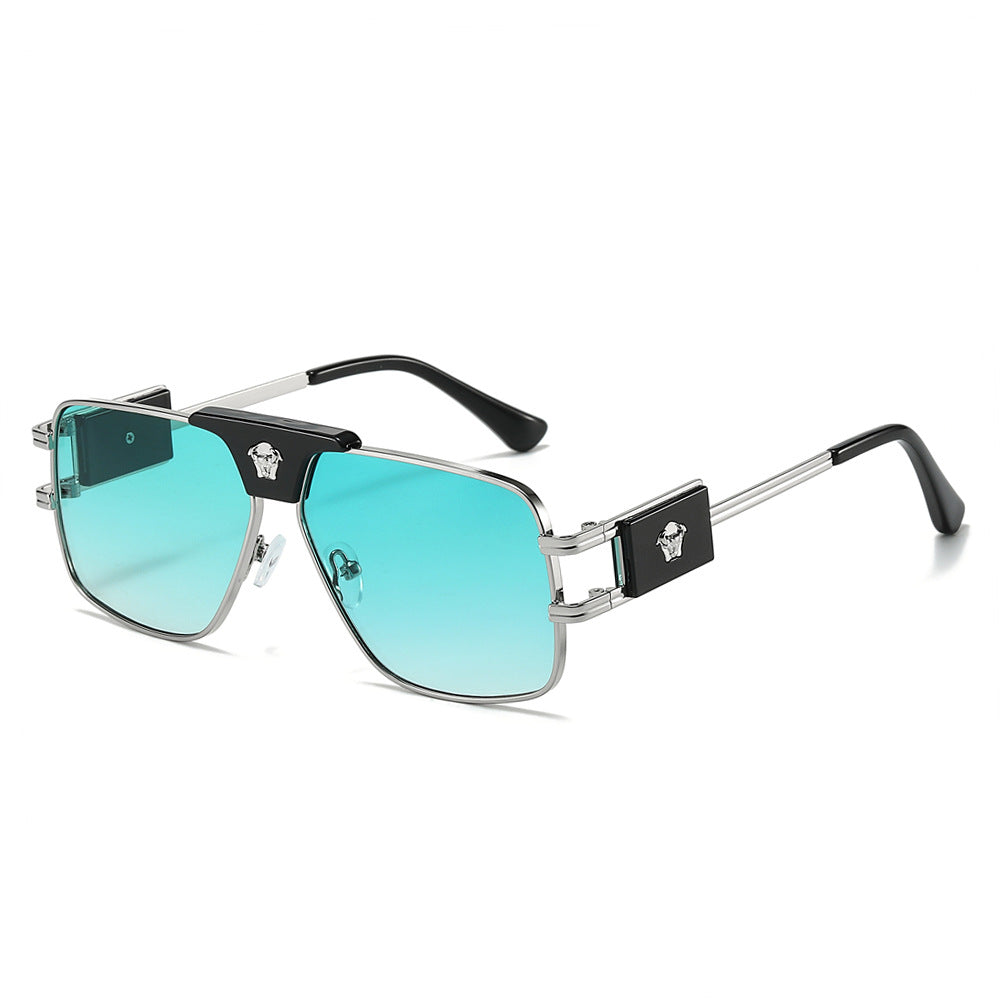 Damen stilvolle Sonnenbrille mit modernem, quadratischem Rahmen Karnz